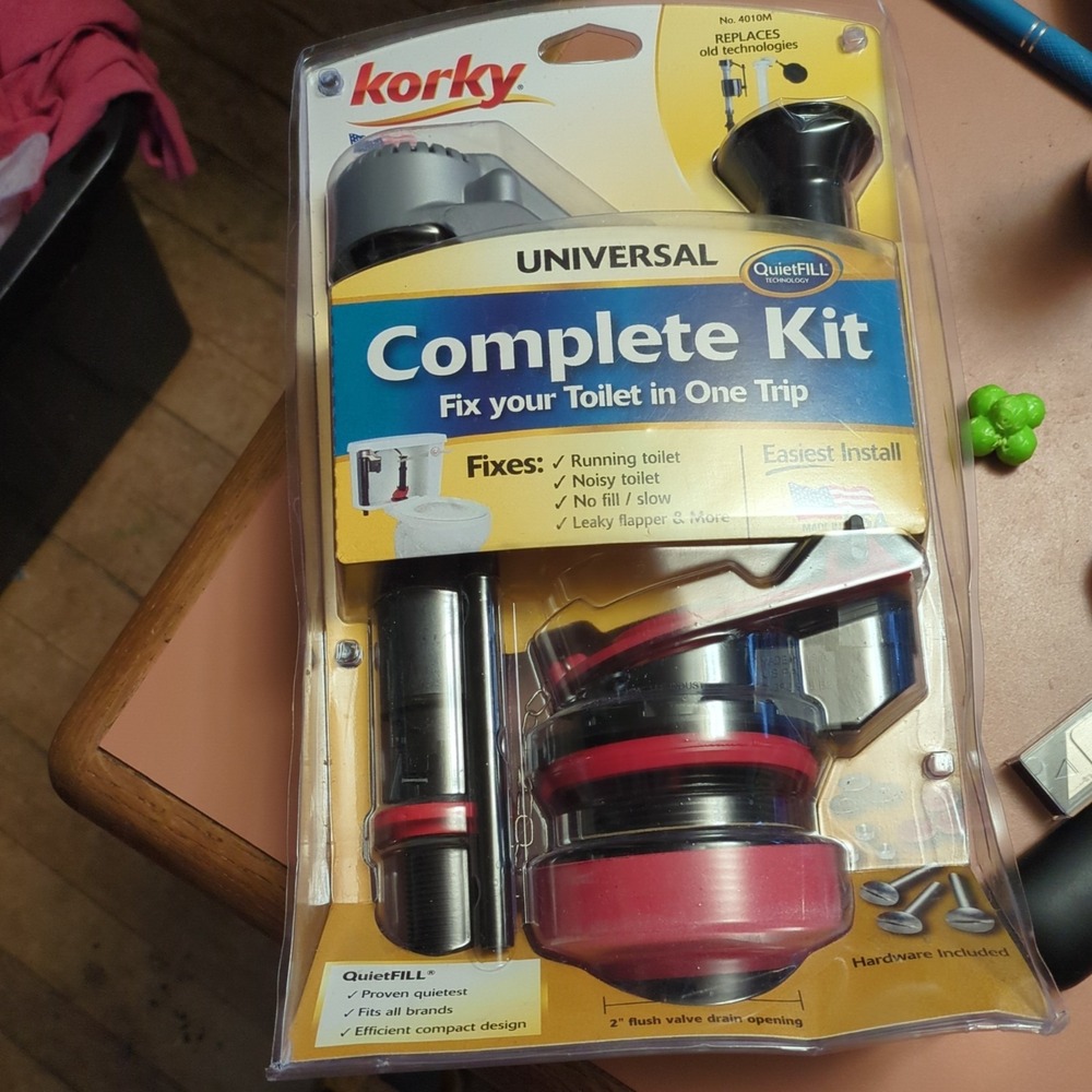 Korky QuietFILL Platinum Complete Universal Toilet Repair Kit 4010MP New